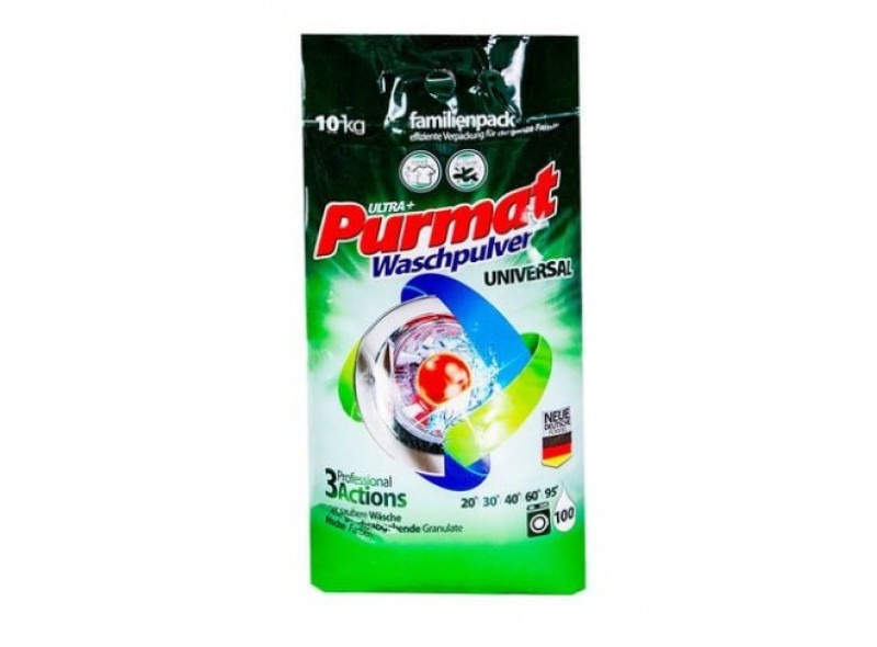 Порошок для прання Purmat Universal 10 кг, п/е (97-041) Порошок для прання Purmat Universal 10 кг, п/е (97-041)